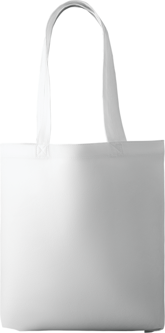 White Tote Bag Mockup with Handle 3D Rendering