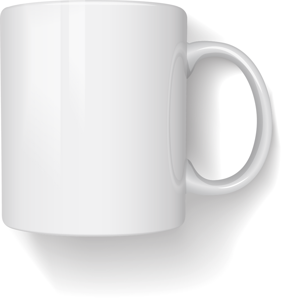 3D White Mug